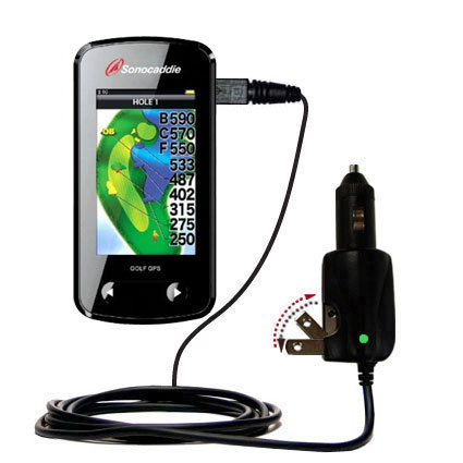 Car & Home 2 in 1 Charger compatible with the Sonocaddie v500 Golf GPS
