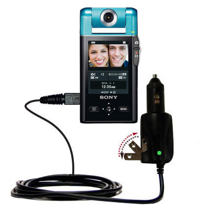 Car & Home 2 in 1 Charger compatible with the Sony Bloggie Camera PM5