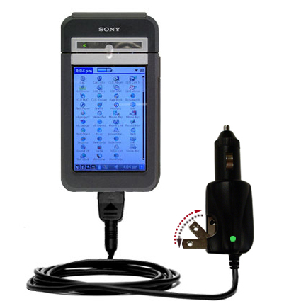 Car & Home 2 in 1 Charger compatible with the Sony Clie NZ90