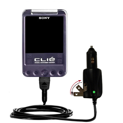 Car & Home 2 in 1 Charger compatible with the Sony Clie SJ33