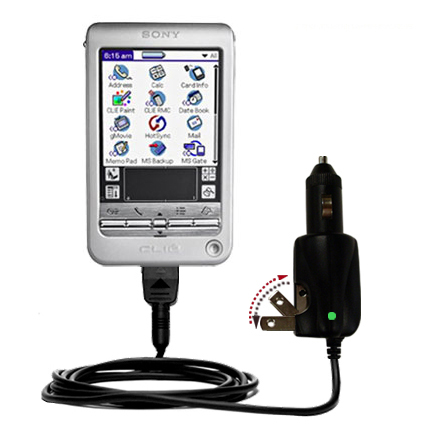 Car & Home 2 in 1 Charger compatible with the Sony Clie T615