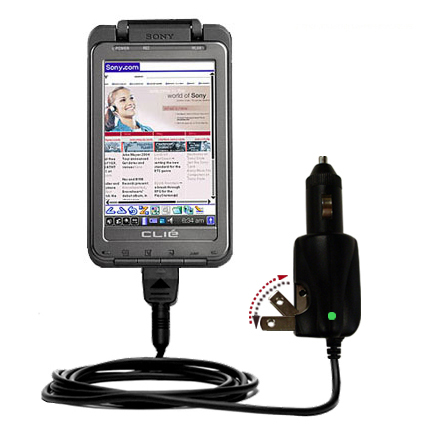 Car & Home 2 in 1 Charger compatible with the Sony Clie TH55