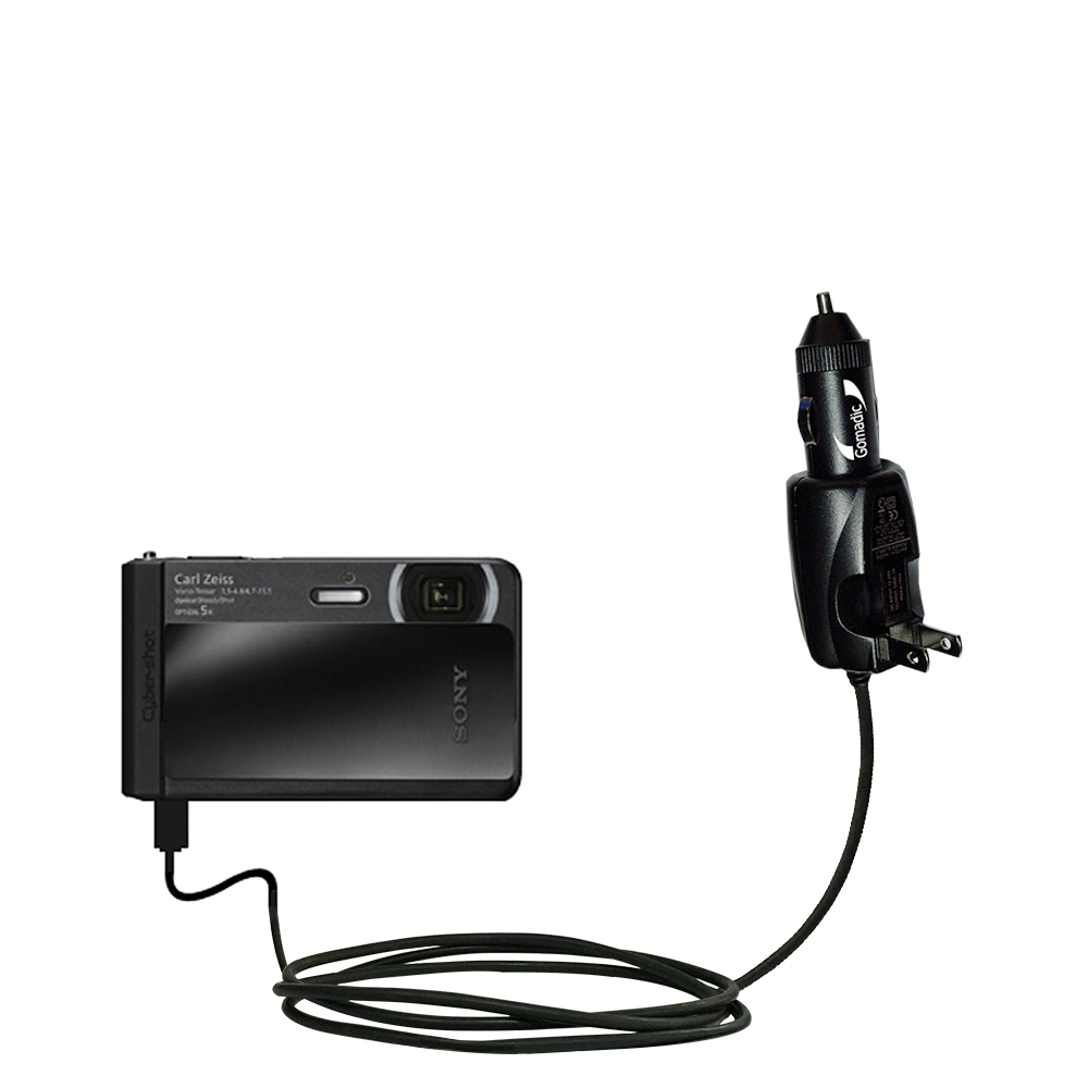 Car & Home 2 in 1 Charger compatible with the Sony Cybershot DSC-TX30