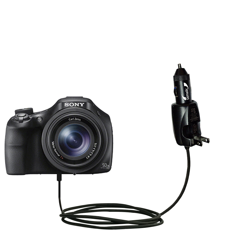 Car & Home 2 in 1 Charger compatible with the Sony DSC-H400