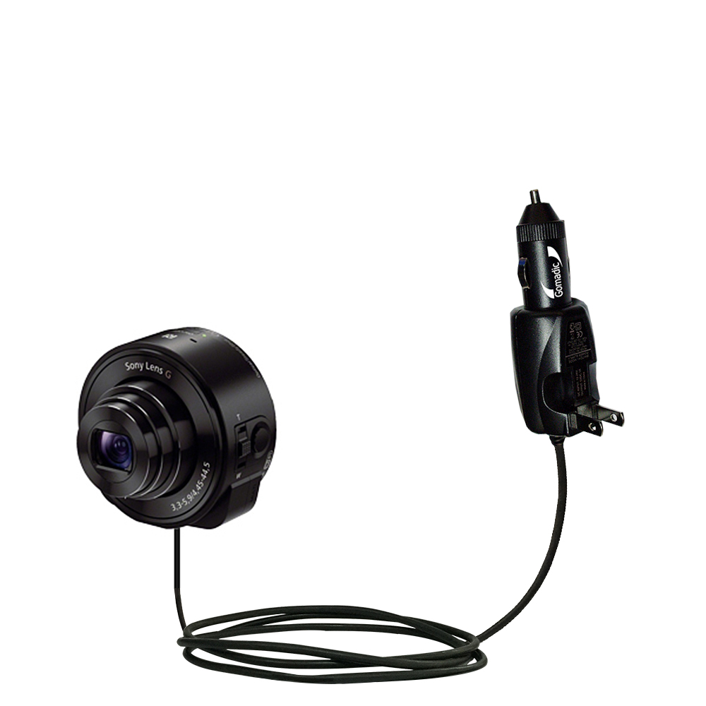 Car & Home 2 in 1 Charger compatible with the Sony DSC-QX10 / W