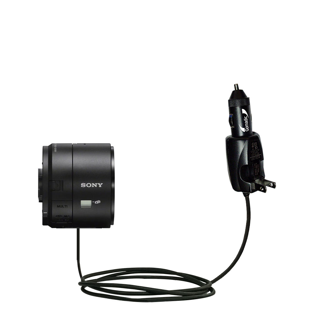 Car & Home 2 in 1 Charger compatible with the Sony DSC-QX30