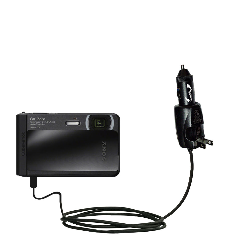 Car & Home 2 in 1 Charger compatible with the Sony DSC-TX30