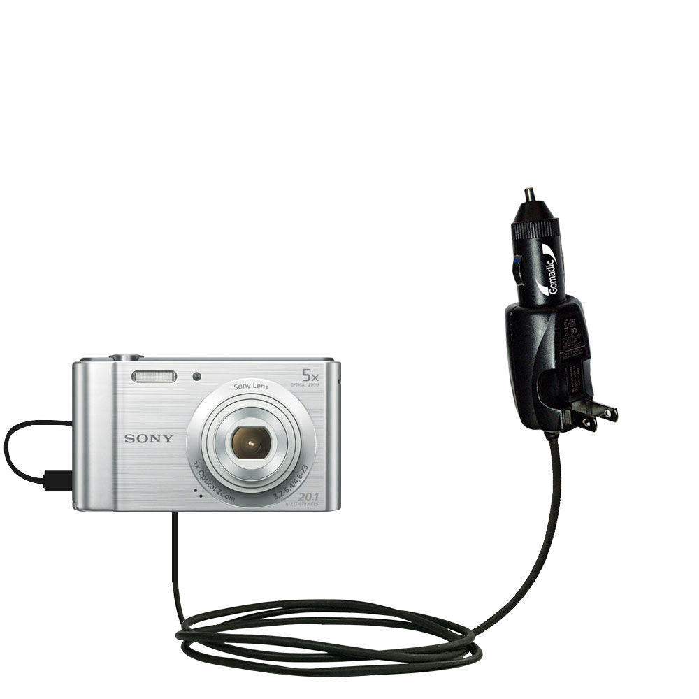 Car & Home 2 in 1 Charger compatible with the Sony DSC-W800 / DSC-W810