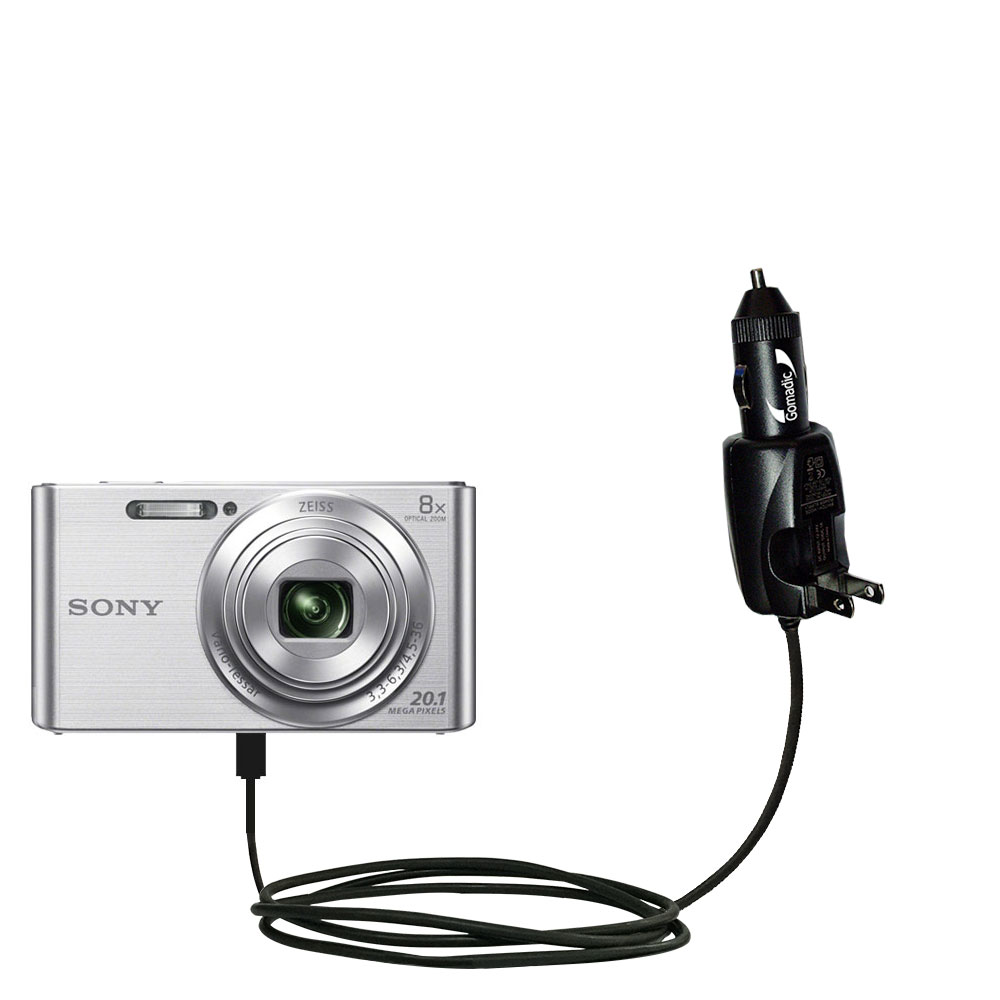 Car & Home 2 in 1 Charger compatible with the Sony DSC-W830