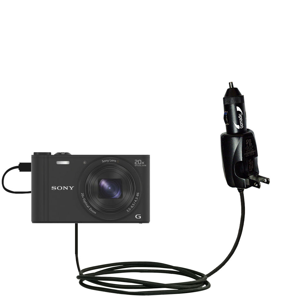 Car & Home 2 in 1 Charger compatible with the Sony DSC-WX350