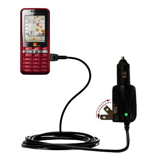 Car & Home 2 in 1 Charger compatible with the Sony Ericsson G502