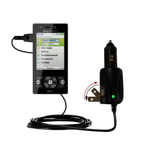 Car & Home 2 in 1 Charger compatible with the Sony Ericsson G705
