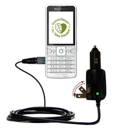 Car & Home 2 in 1 Charger compatible with the Sony Ericsson GreenHeart