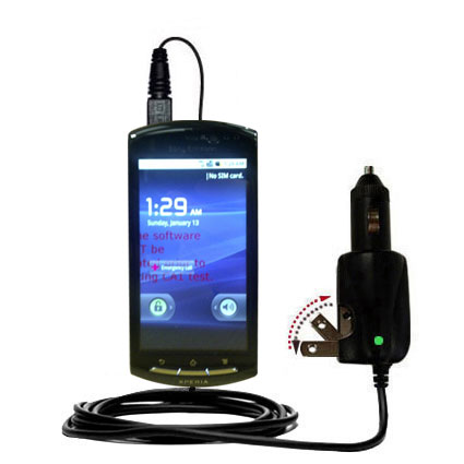 Car & Home 2 in 1 Charger compatible with the Sony Ericsson Hallon