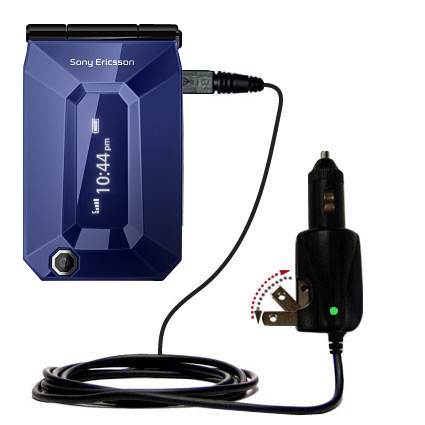 Intelligent Dual Purpose DC Vehicle and AC Home Wall Charger suitable for the Sony Ericsson Jalou With TipExchange Technology