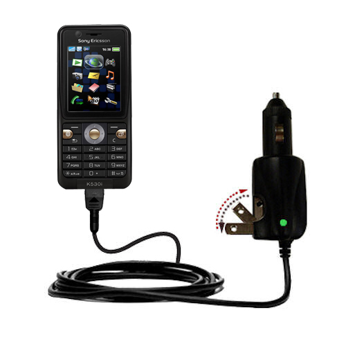 Car & Home 2 in 1 Charger compatible with the Sony Ericsson K530