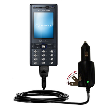 Car & Home 2 in 1 Charger compatible with the Sony Ericsson k810i