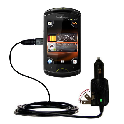Car & Home 2 in 1 Charger compatible with the Sony Ericsson Live with Walkman