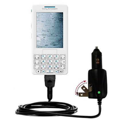 Car & Home 2 in 1 Charger compatible with the Sony Ericsson m608c