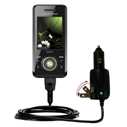 Car & Home 2 in 1 Charger compatible with the Sony Ericsson S500c