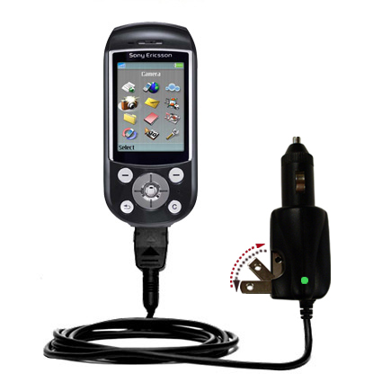 Car & Home 2 in 1 Charger compatible with the Sony Ericsson S710a