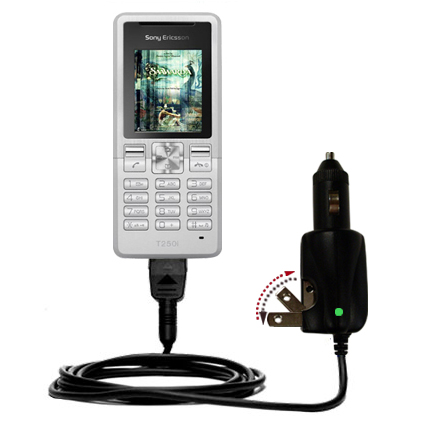 Car & Home 2 in 1 Charger compatible with the Sony Ericsson T250i