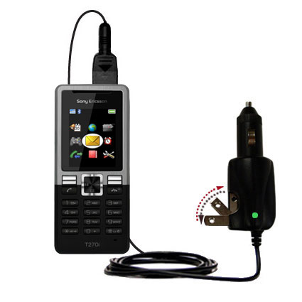 Car & Home 2 in 1 Charger compatible with the Sony Ericsson T270