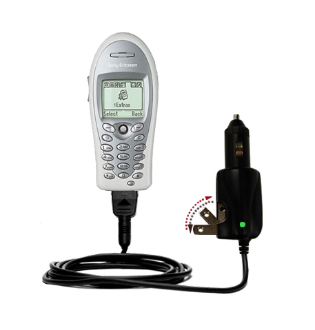 Intelligent Dual Purpose DC Vehicle and AC Home Wall Charger suitable for the Sony Ericsson T61es - Two critical functions; one unique charger - Uses Gomadic Brand TipExchange Technology