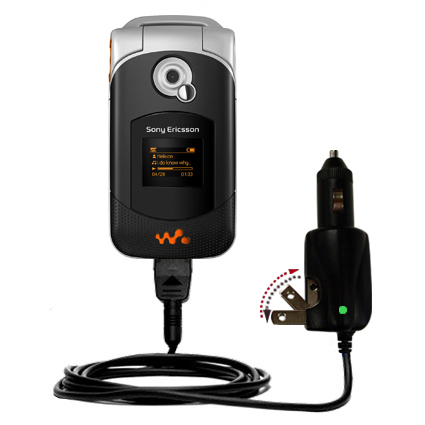 Car & Home 2 in 1 Charger compatible with the Sony Ericsson w300c