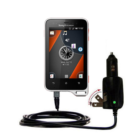 Car & Home 2 in 1 Charger compatible with the Sony Ericsson Xperia active