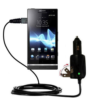 Car & Home 2 in 1 Charger compatible with the Sony Ericsson Xperia ion