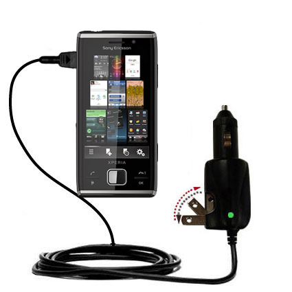 Car & Home 2 in 1 Charger compatible with the Sony Ericsson XPERIA X2a