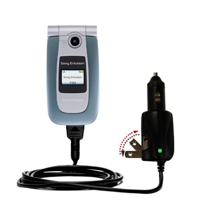 Car & Home 2 in 1 Charger compatible with the Sony Ericsson Z500a
