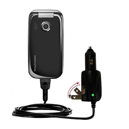 Car & Home 2 in 1 Charger compatible with the Sony Ericsson z610i