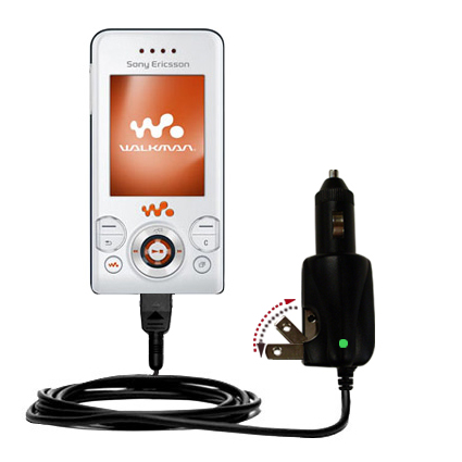 Car & Home 2 in 1 Charger compatible with the Sony Ericsson Z750a