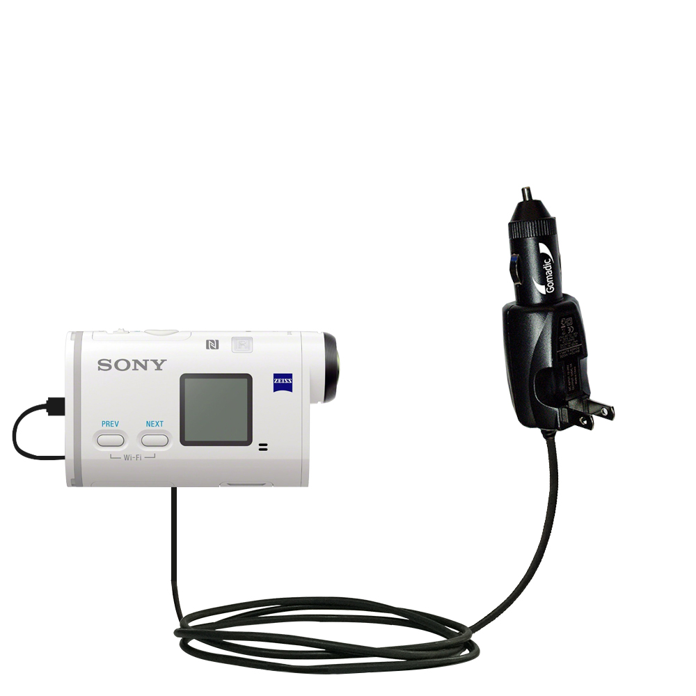 Car & Home 2 in 1 Charger compatible with the Sony FDR-X1000V