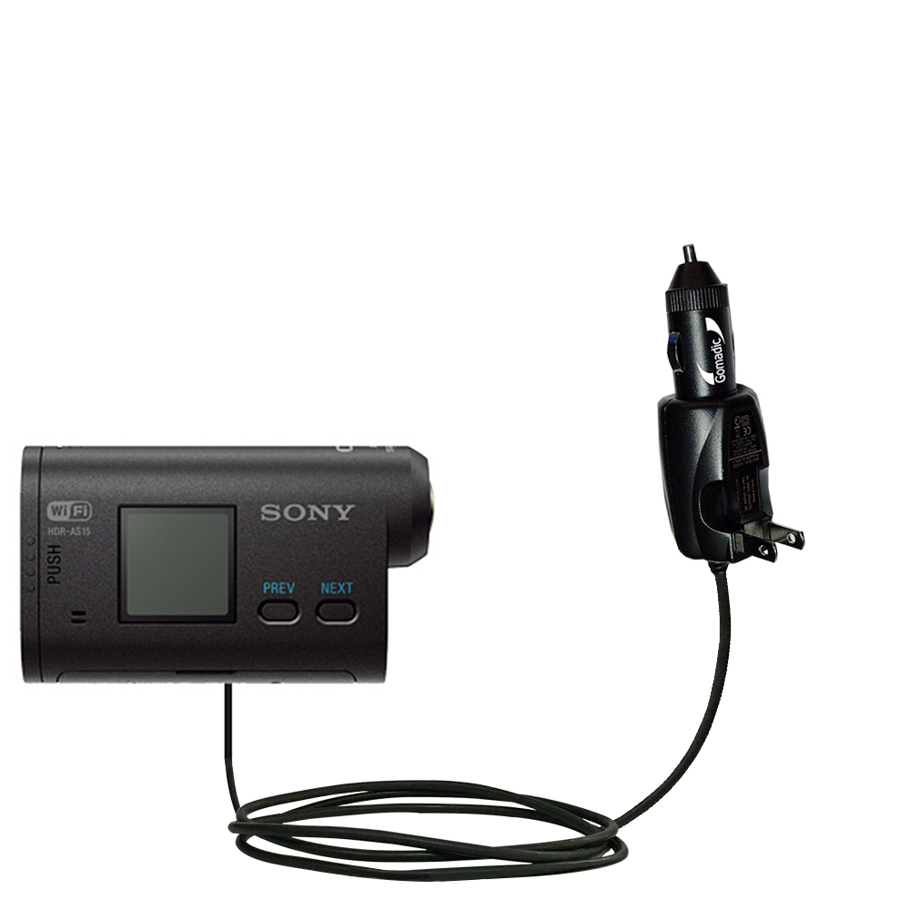 Car & Home 2 in 1 Charger compatible with the Sony HDR-AS10/ HDR-AS15