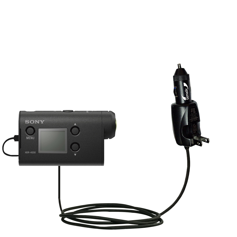 Car & Home 2 in 1 Charger compatible with the Sony HDR-AS50 / AS50