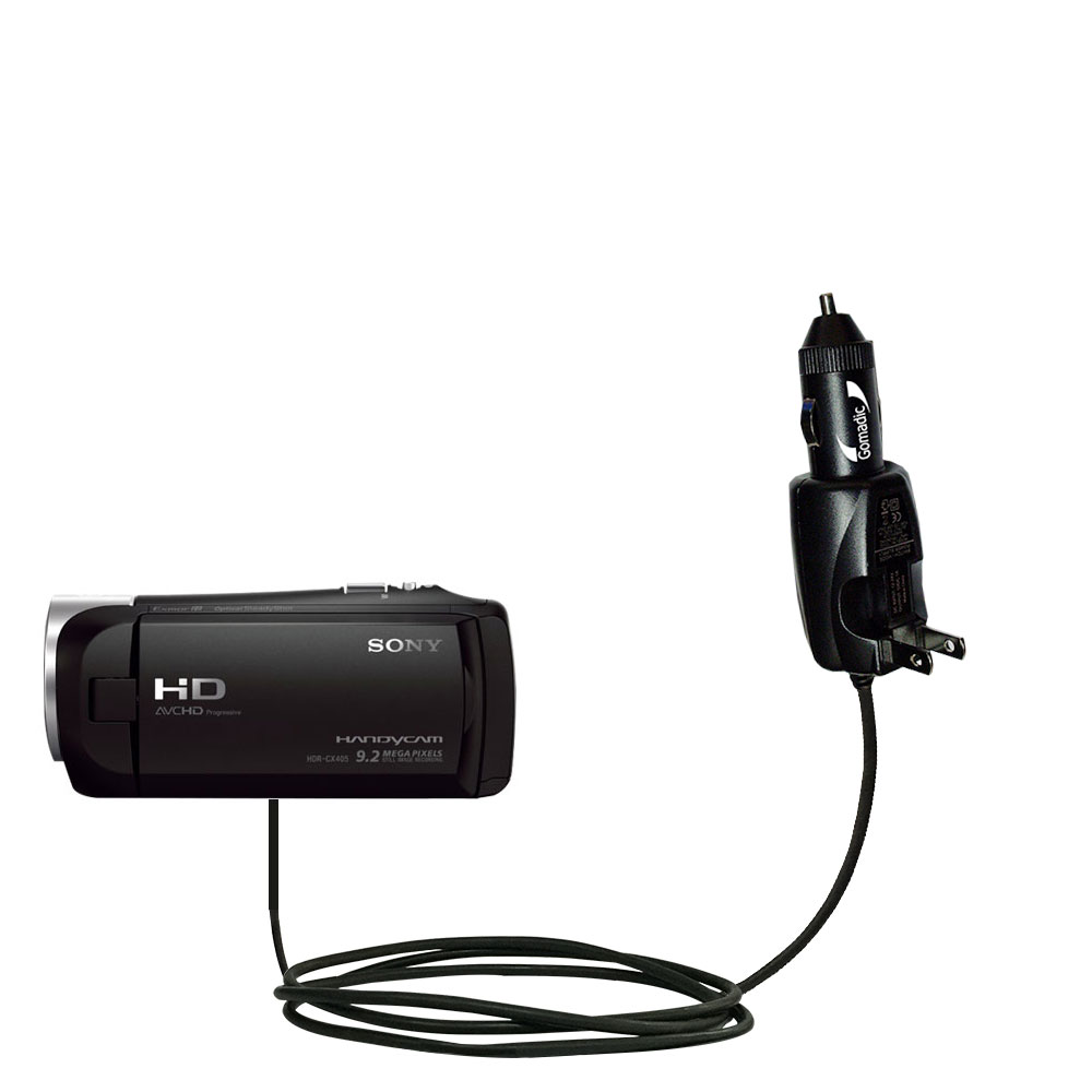 Car & Home 2 in 1 Charger compatible with the Sony HDR-CX405 / HDR-CX440