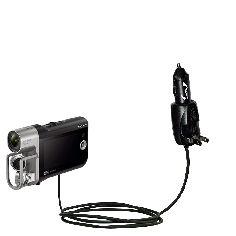 Car & Home 2 in 1 Charger compatible with the Sony HDR-MV1