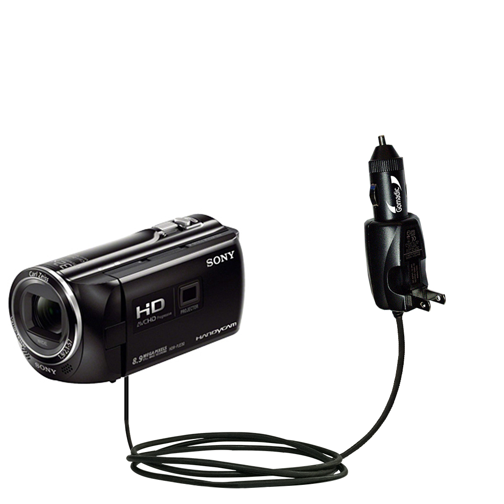 Car & Home 2 in 1 Charger compatible with the Sony HDR-PJ230