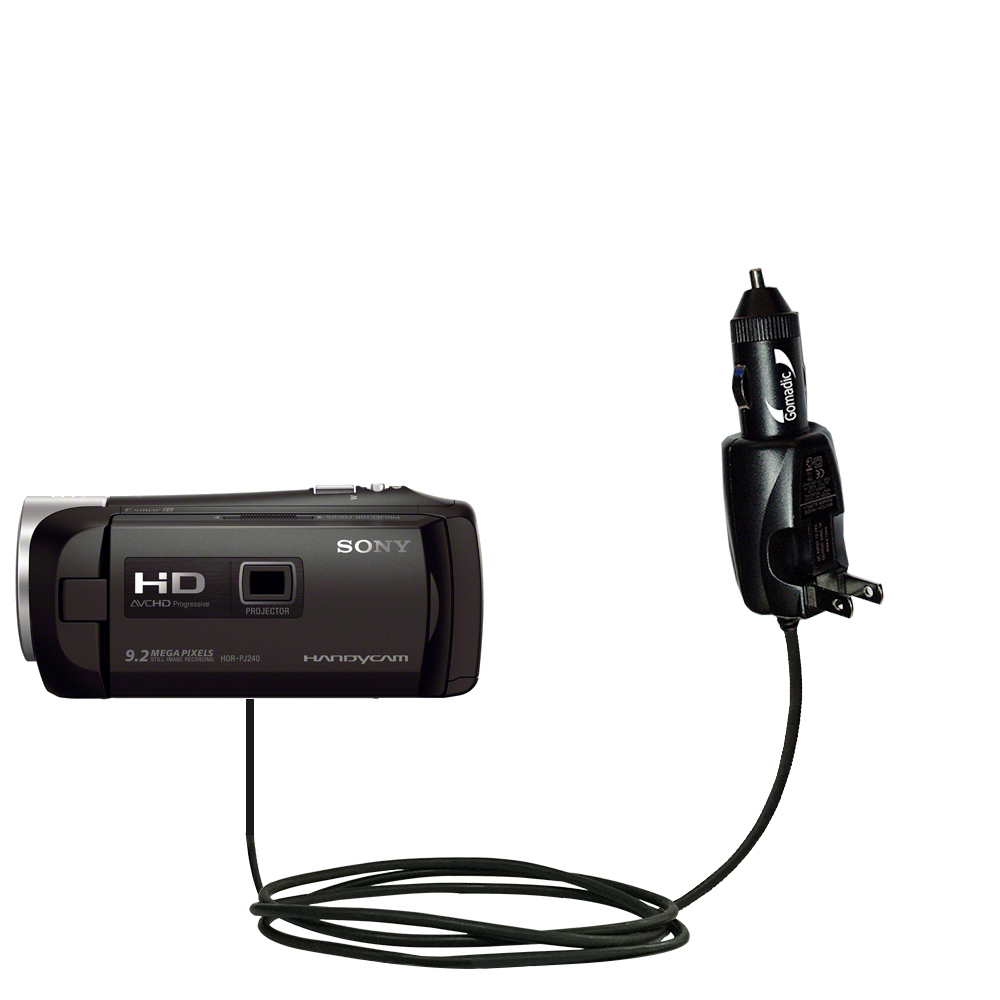 Car & Home 2 in 1 Charger compatible with the Sony HDR-PJ240