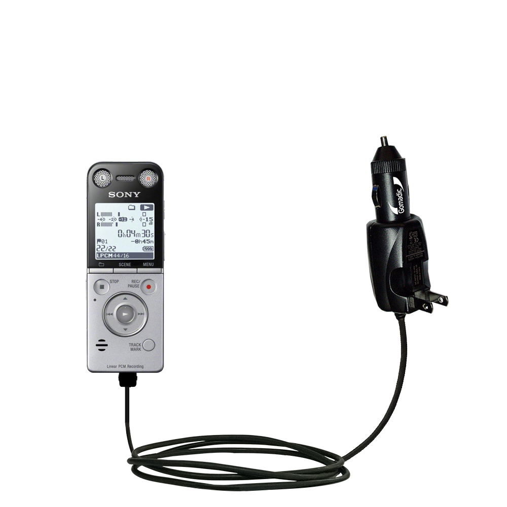 Car & Home 2 in 1 Charger compatible with the Sony ICD-SX733 / ICD-SX733D