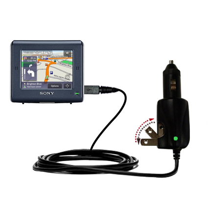 Car & Home 2 in 1 Charger compatible with the Sony Nav-U NV-U71T NV-U72T NV-U73T