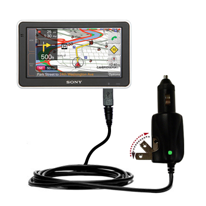 Car & Home 2 in 1 Charger compatible with the Sony Nav-U NV-U83T