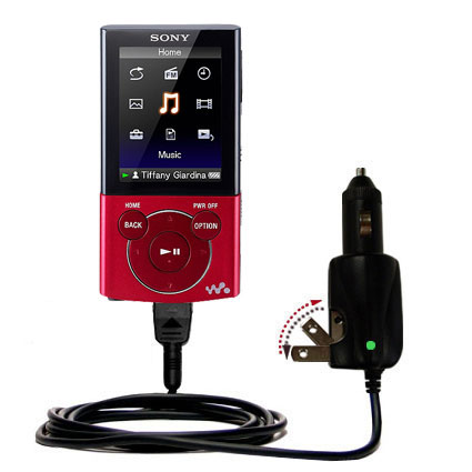 Car & Home 2 in 1 Charger compatible with the Sony NWZ-E345