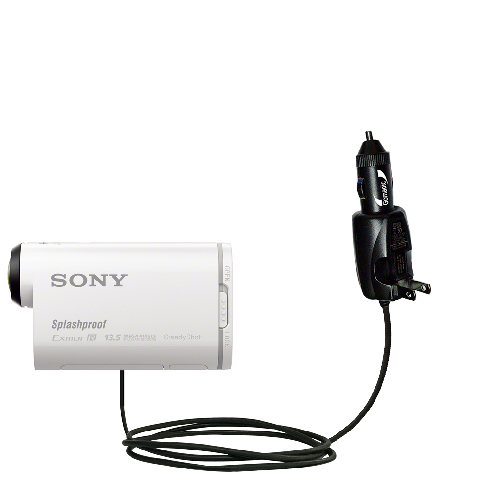 Car & Home 2 in 1 Charger compatible with the Sony POV Action Cam HDR-AS100
