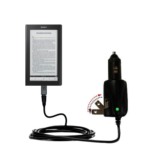 Car & Home 2 in 1 Charger compatible with the Sony PRS-900 Reader Daily Edition