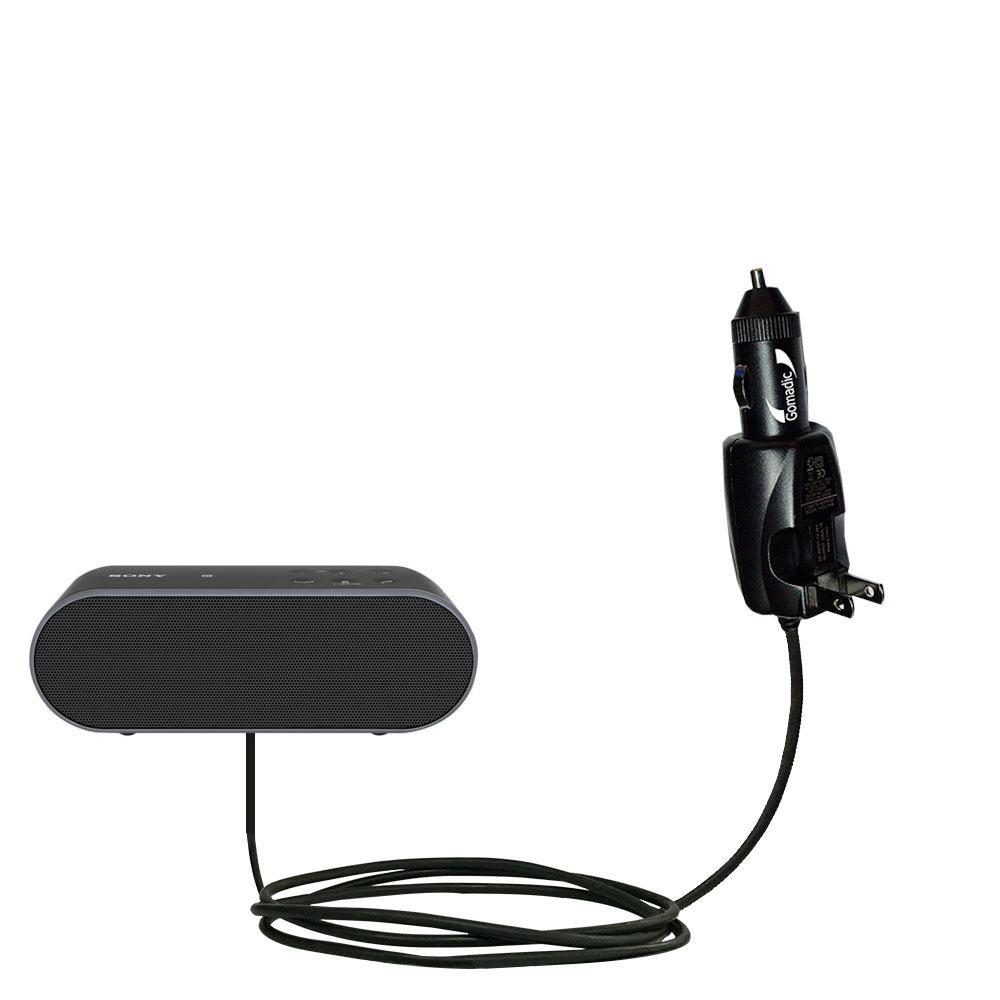 Car & Home 2 in 1 Charger compatible with the Sony SRS-X3 / SRS-X2