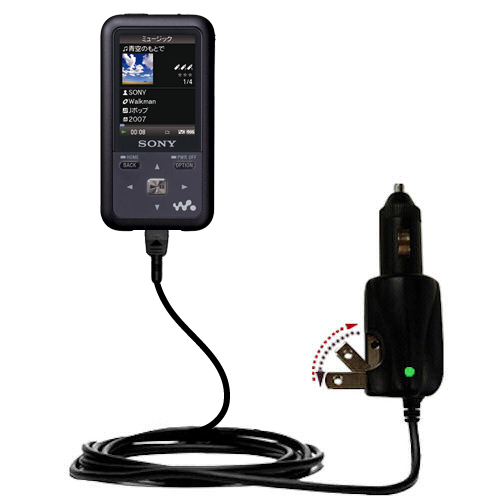 Car & Home 2 in 1 Charger compatible with the Sony Walkman NW-S715F